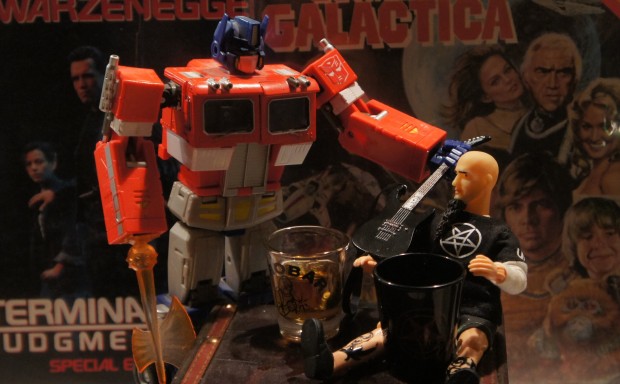 If only drunken Scott Ian and Optimus were there to protect me...